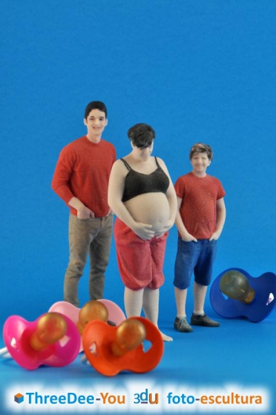 T Tripita - Recuerdo slido del embarazo - ThreeDee-You Foto-Escultura 3d-u