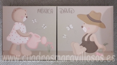 Cuadros infantiles para mellizos