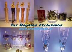 Coruna articulos de cristal personalizados