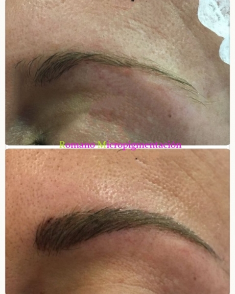 diseño de cejas con microblading