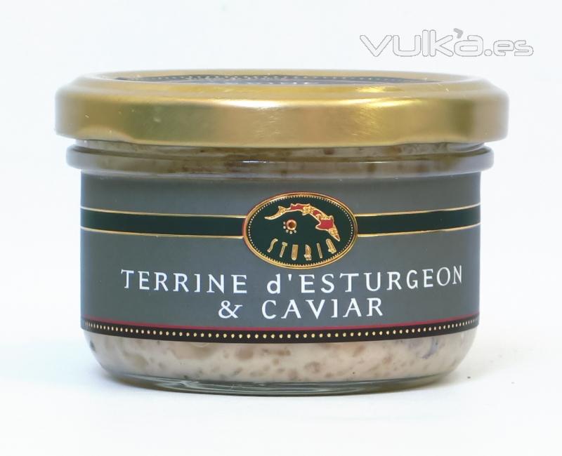 Terrina de esturin y caviar