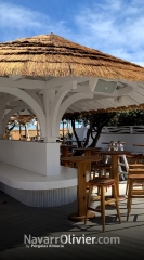 Construccion de pergolas personalizadas para chiringuitos, restaurantes y terrazas en madera tratada