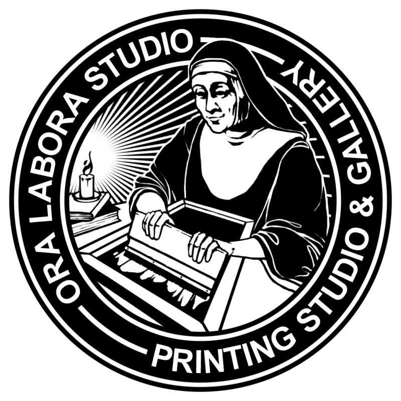 Logo Ora Labora Studio, estudio de serigrafa manual y diseo en Salamanca
