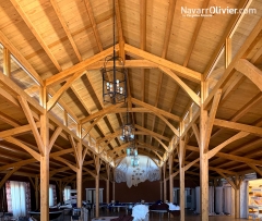 Cubierta de madera para salon de eventos