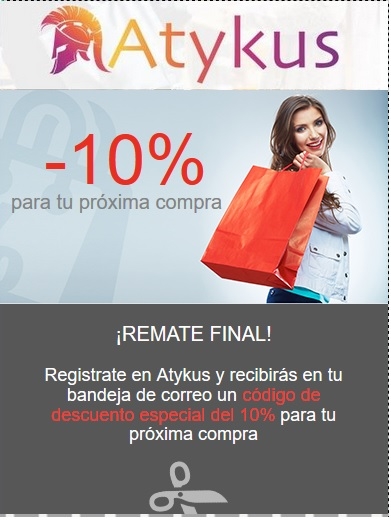 Oferta de anuncio de descuento Atykus