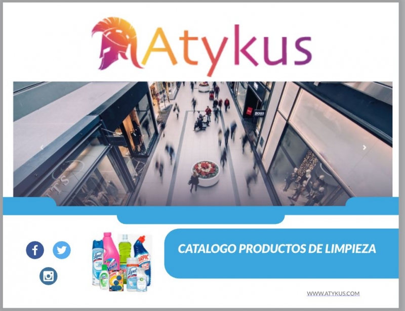 Atykus, Portada catálogo productos de limpieza