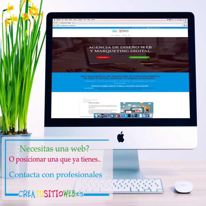 Necesitas una Web o Servicios de Marketing Digital? Crea Tu Sitio Web te puede ayudar