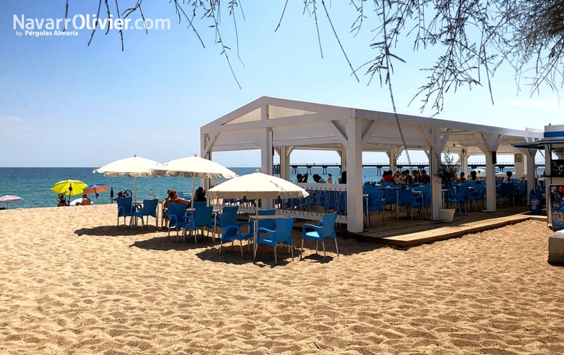 Terraza para chiringuito de verano en Catalunya