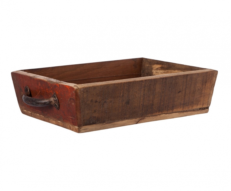 caja madera asa metal