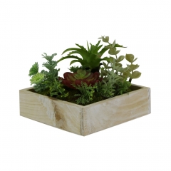 Caja madera cuadrada
