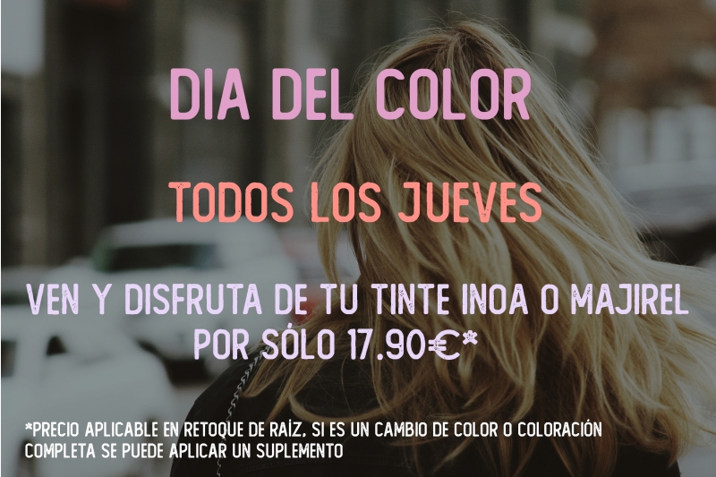 Los jueves, el color con Inoa, por sólo 17.90 EUR