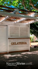 Chiringuito para heladeria en campin sant miquel, colera