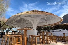 Pergola de diseno para restaurante
