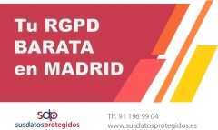 Rgpd barata en madrid para pymes y autnomos - susdatosprotegidos.es