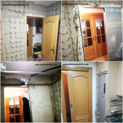 Colocacion de puerta corredera integrada