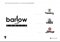 Barlow comics - editorial de comics - logotipo principal y logotipos para las diferentes colecciones