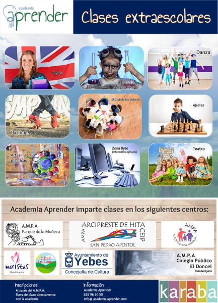 Clases extraescolares en Guadalajara - Academia Aprender