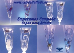 Copas brindis bodas aniversarios personalizadas