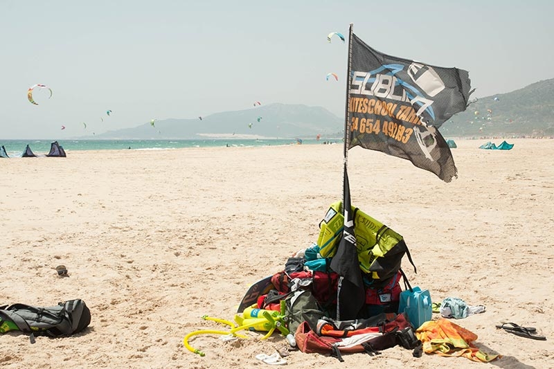 Spot de Kitesurf en playa de Tarifa