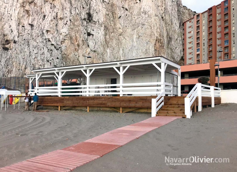 Chiringuito Bella Vita, construccin fija y modular en Gibraltar