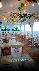 Terraza desmontable de madera para chiringuito carita morena, castelldefels