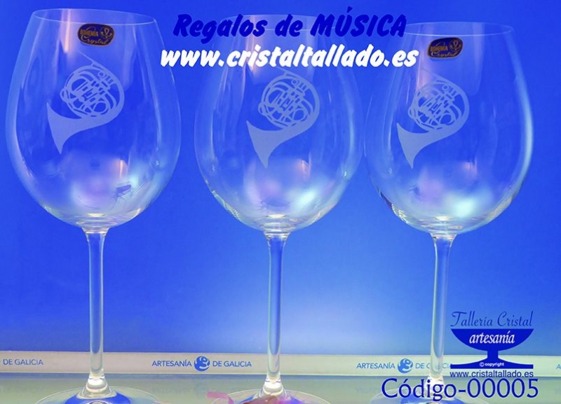 regalos para musica en cristal