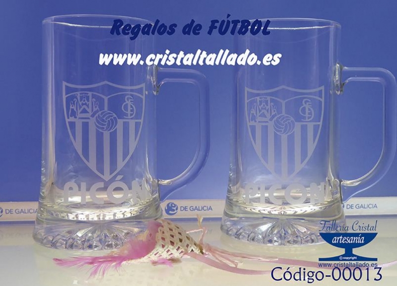 regalos de futbol en cristal