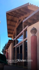 Salon de celebraciones construido en madera laminada en jaen
