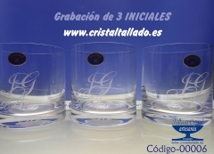 Grabar iniciales en cristal