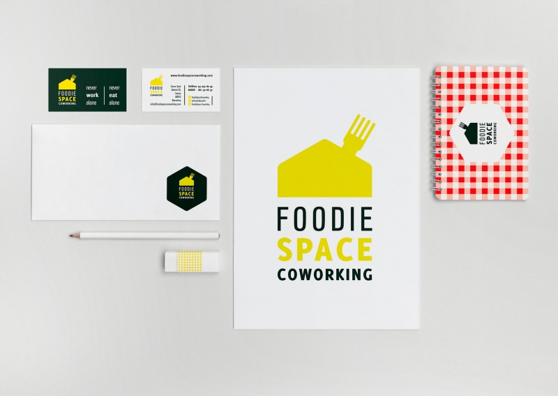 Identidad corporativa para Foodie Space Coworking