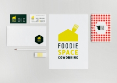 Identidad corporativa para foodie space coworking