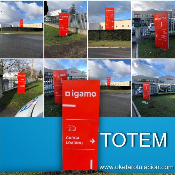 IGAMO - TOTEM, @oketarotulacion, #rotulosvitoria