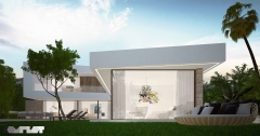 Vivienda moderna por complot