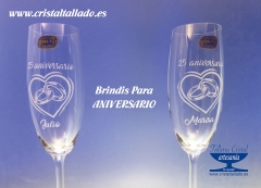 Regalos cristal aniversarios de bodas