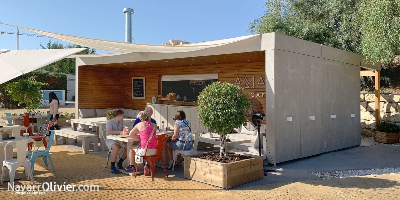 Amara Café, Benahavis, Marbella, Málaga. Arquitectura modular by NavarrOlivier