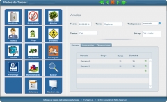 Partes de tareas software agricola