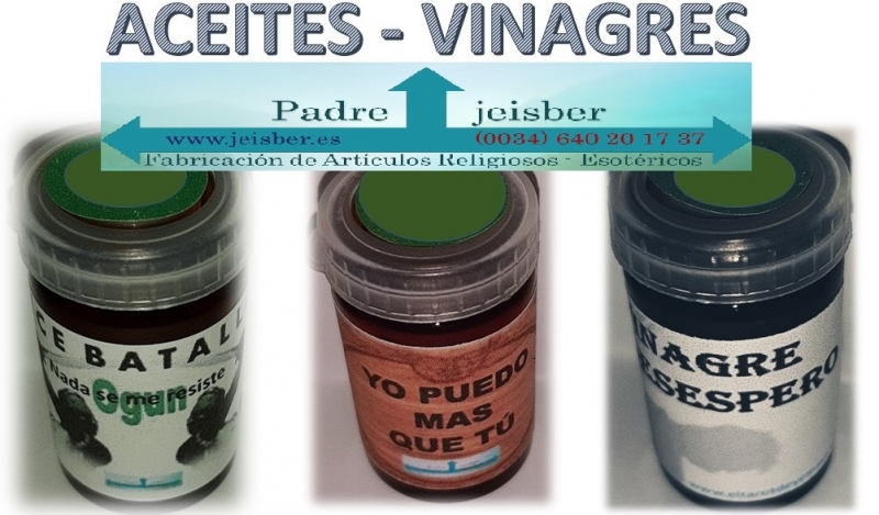 Aceites naturales de uso espiritual, Vence Batalla, Abrecaminos y mas