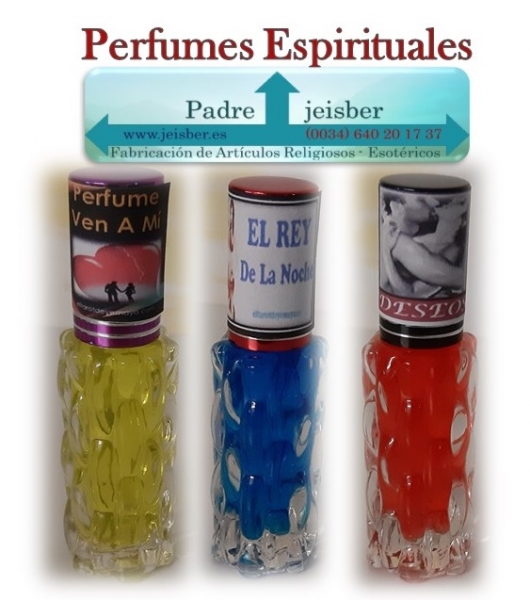 Perfumes de uso esotericos, Ven a M, Rey de la Noche y mas