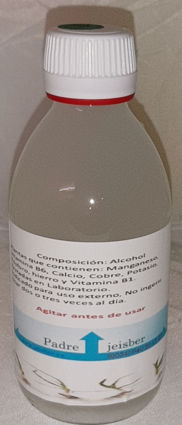 Alcohol de Santo, muy recomendado para los dolores musculares 