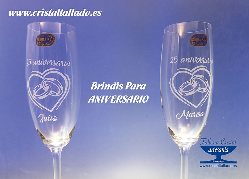 regalos cristal aniversarios de boda