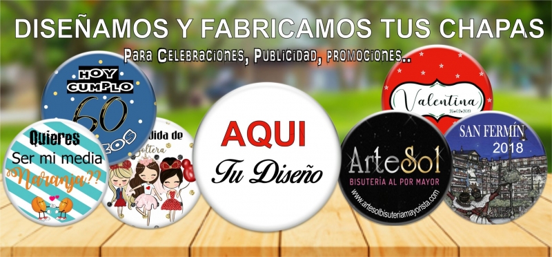 Chapas para Eventos Celebraciones y Publicidad