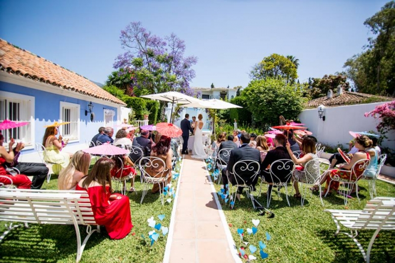 Blessing for wedding ceremony in Andalucia.