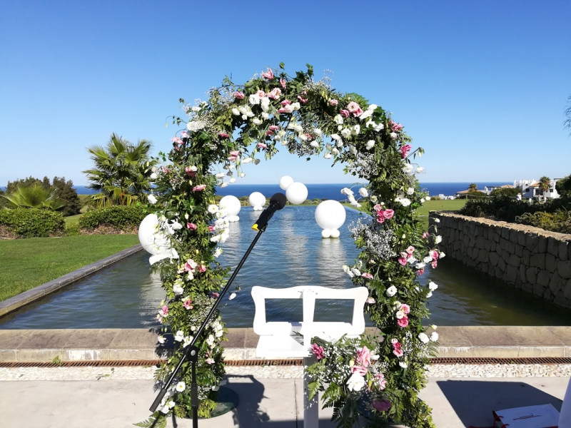 Blessing ceremony in Sotogrande, Cadiz.