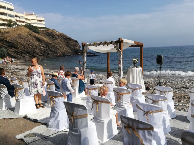 Blessing ceremony on the beach, Marbella