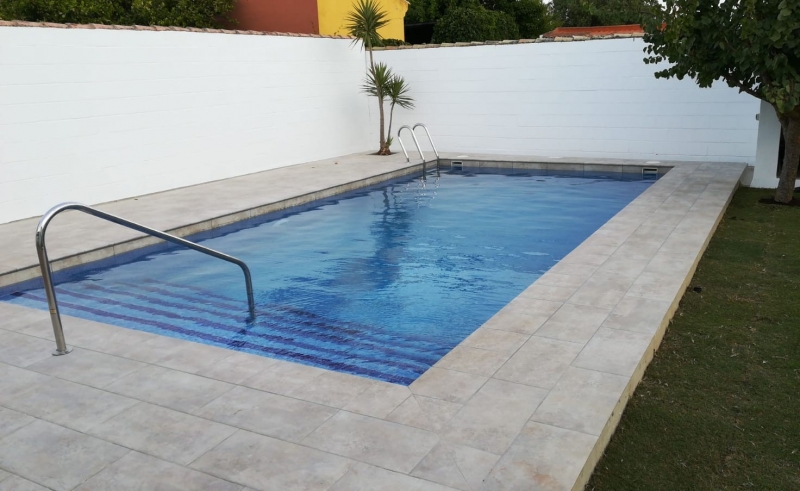 Construccin de piscina