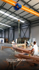 Carpinteria de madera, mecanizado de madera laminada curva