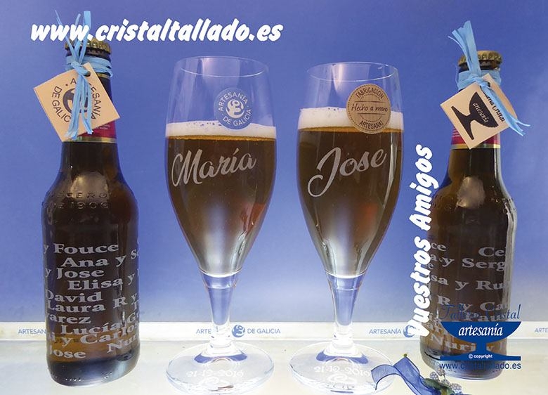 copas cerveza enlace boda