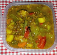 Lentejas a la jardinera