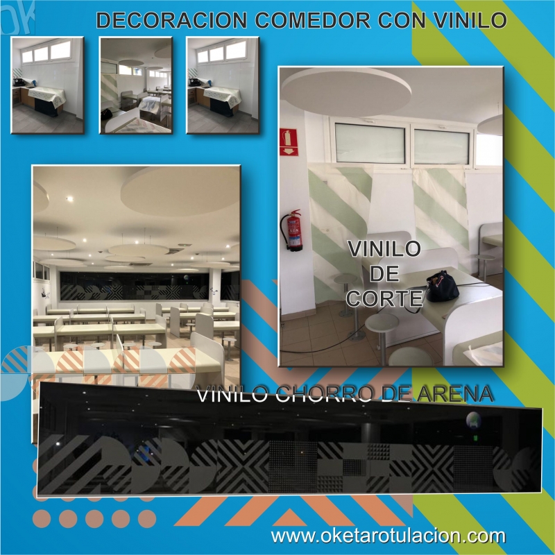 Rotulacion comedor de empresa-1- @oketarotulacion, #rotulosvitoria