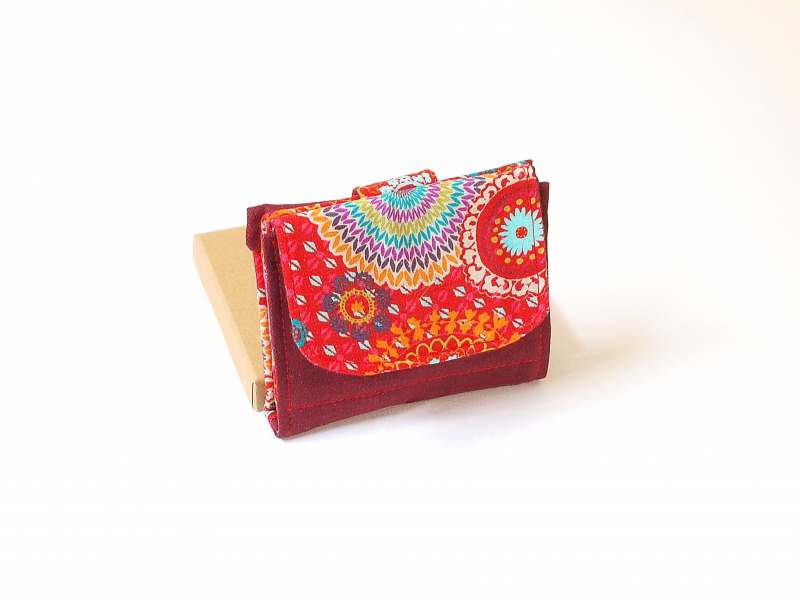 Cartera mujer de tela upcycling